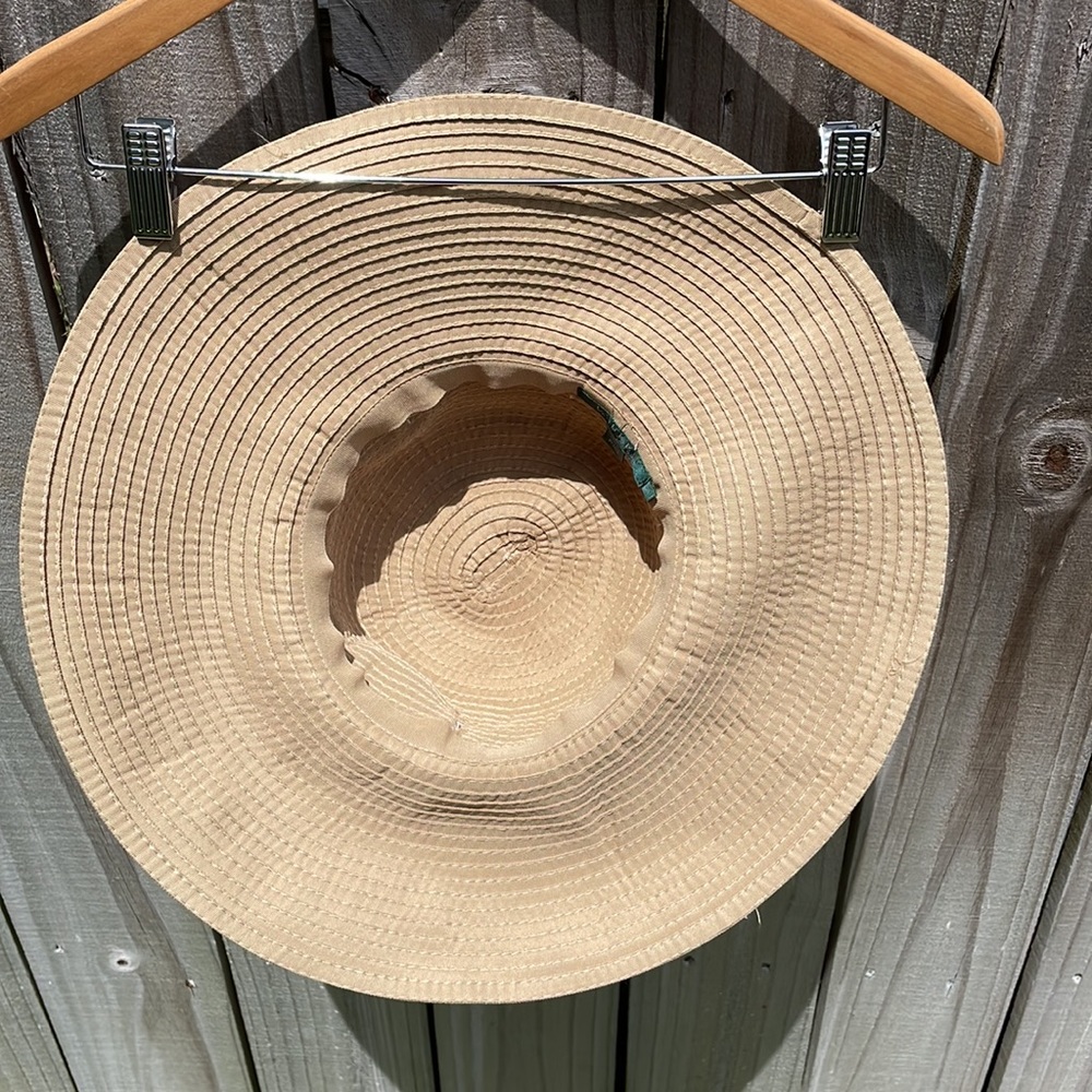 Lauren Ralph Lauren Sun Wide Brim Hat Sz M EUC - Picture 3 of 5